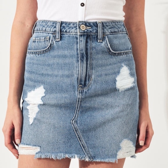 Hollister ultra high rise denim skirt - Picture 1 of 3